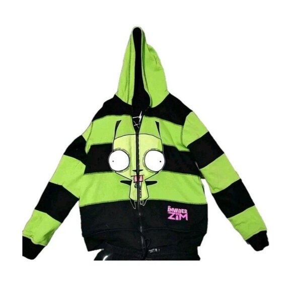 Invader Zim Gir Zip Up Hoodie. Size Women's Size XL Reversible Hoodie. - Picture 6 of 11
